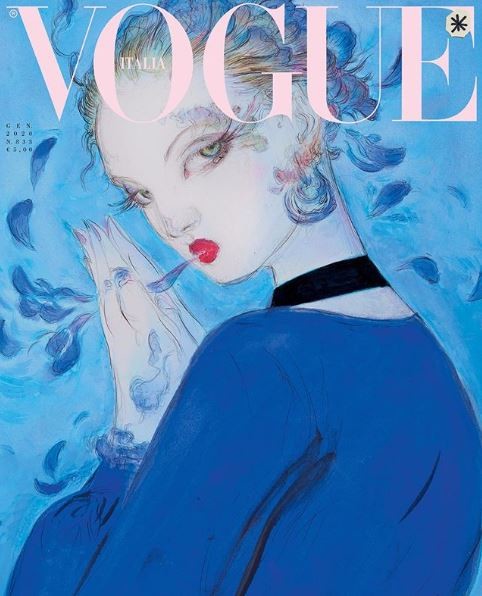 Vogue Italia di gennaio senza foto per la sostenibilità: le cover illustrate | FOTOGALLERY