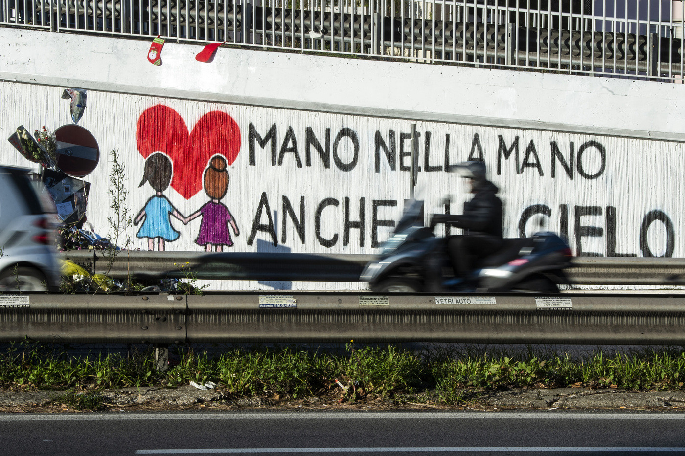 Roma, Murales in memoria di Gaia e Camilla