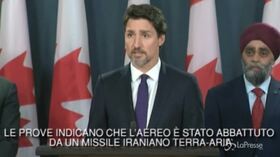 Aereo precipitato, Trudeau: “Abbiamo le prove, abbattuto da missili iraniani”