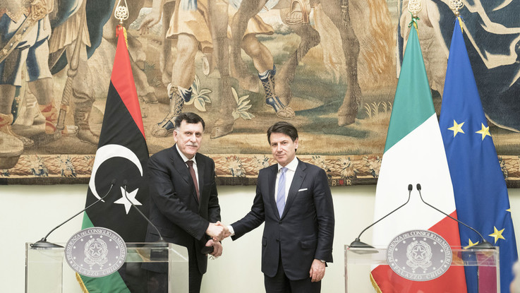 Libia, vertice tra Conte e al-Sarraj: "Serve soluzione politica"