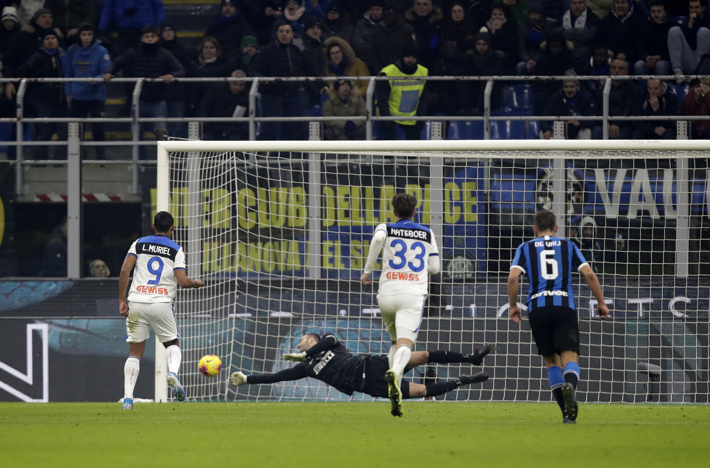 Serie A: Handanovic salva l’Inter, con l’Atalanta a San Siro finisce 1-1