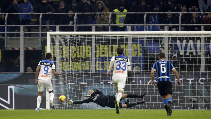Serie A: Handanovic salva l'Inter, con l'Atalanta a San Siro finisce 1-1