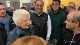 San Vittore, il detenuto interrompe Segre: “Grazie Senatrice, è stato un dono conoscerla”