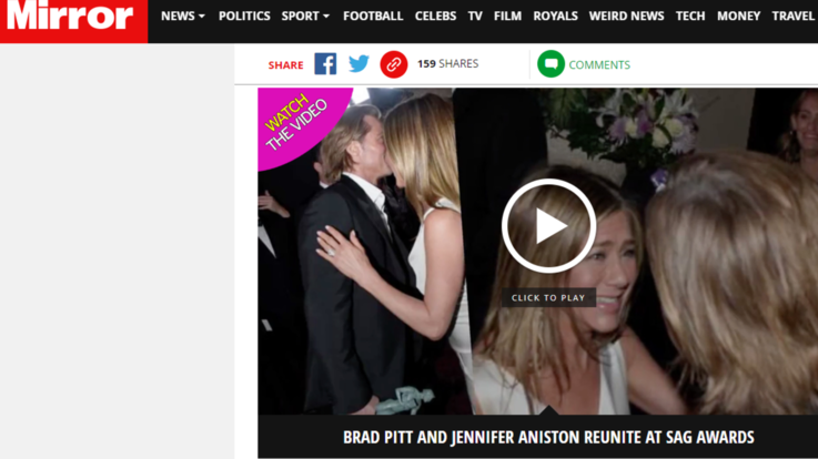 Media Gb: Jennifer Aniston e Brad Pitt sono tornati insieme