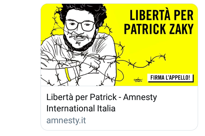 Egitto, Zaky resta in carcere