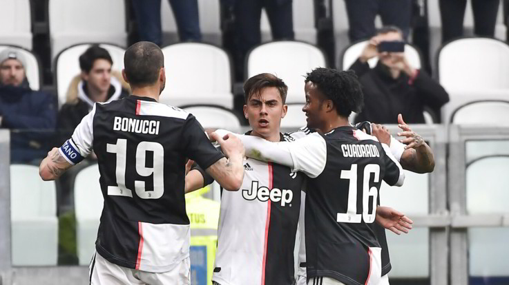 Dybala e Cuadrado lanciano la Juve: 2-0 al Brescia