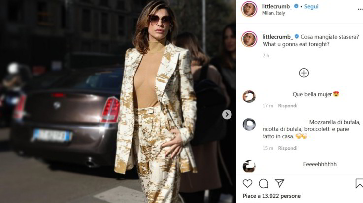 Elisabetta Canalis da urlo alla Milano fashion week, il body non nasconde il suo seno