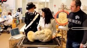 Campione d’Italia, recuperata testa scultorea di Marco Aurelio del II sec d.C