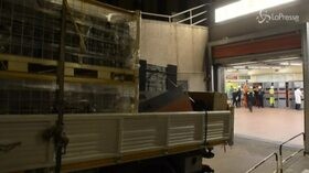 Coronavirus, montate le tende all’ospedale Molinette di Torino