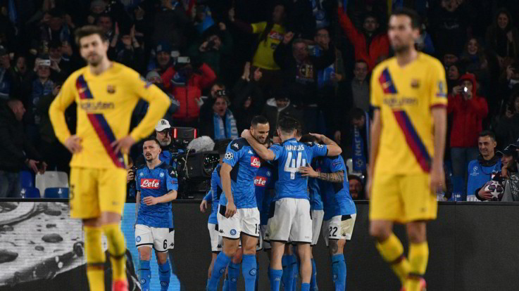 Champions League, il record di Mertens non basta al Napoli, col Barça finisce 1-1