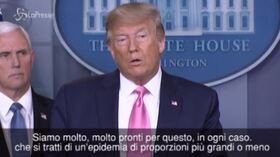 Coronavirus, Trump: “Siamo molto molto pronti”