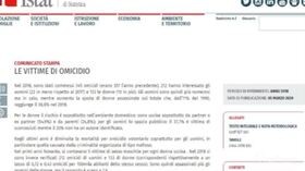 In Italia calano gli omicidi, ma aumentano i femminicidi