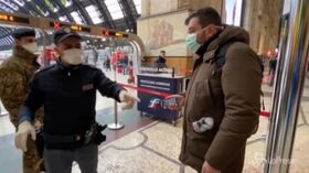 Coronavirus, a Milano iniziano i controlli in Stazione Centrale