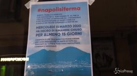 Coronavirus, a Napoli chiudono i locali della movida