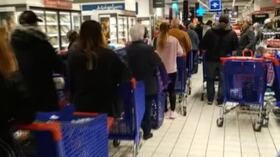 Coronavirus, anche a Madrid presi d’assalto supermercati e mercati