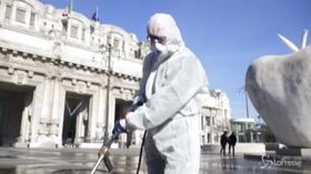 Coronavirus, cominciata la sanificazione delle strade a Milano