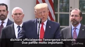 Coronavirus, Trump: “Dichiaro ufficialmente l’emergenza nazionale”