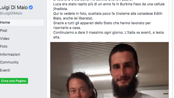 Liberato Luca Tacchetto: l'italiano rapito 15 mesi fa in Burkina Faso