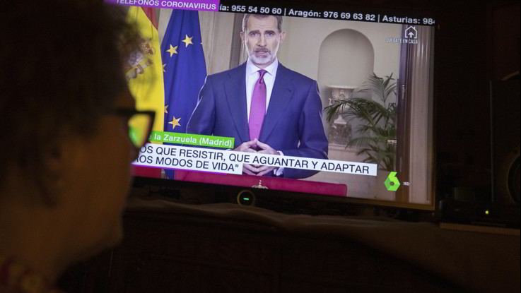 Coronavirus, Re Felipe parla alla nazione: E' necessario resistere e resistere. Crescita esponenziale dei contagi nel paese iberico