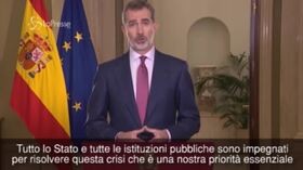 L’appello del re di Spagna: “Ora dobbiamo essere tutti uniti per sconfiggere il coronavirus”
