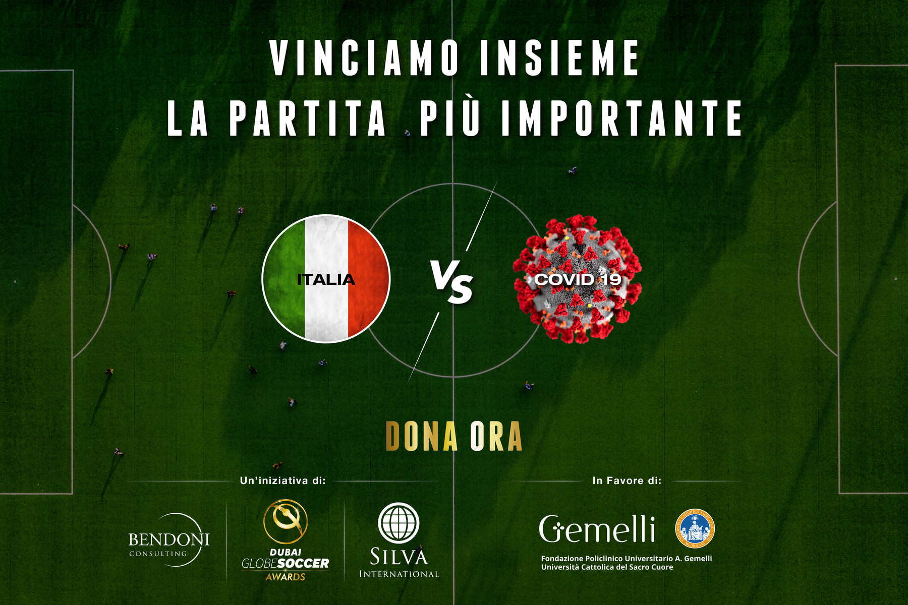 Coronavirus, Globe Soccer avvia raccolta fondi per ospedale Gemelli