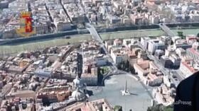 Coronavirus, Roma: elicotteri della Polizia sorvegliano le strade