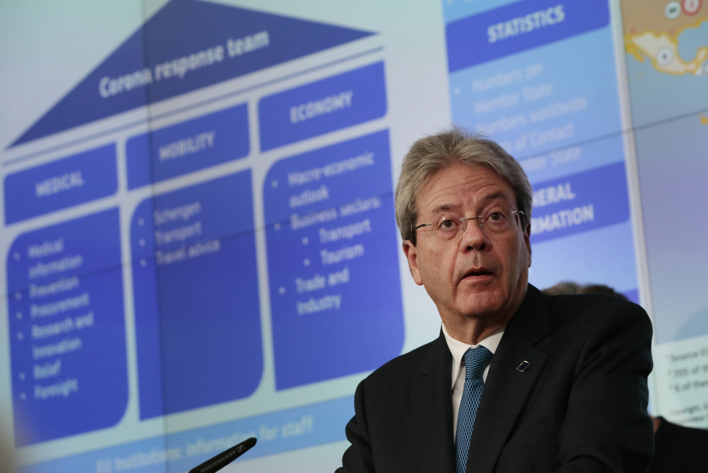 Coronavirus, Gentiloni in isolamento a Bruxelles