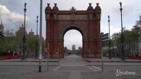 Barcellona deserta per il lockdown, il time-lapse è da brividi