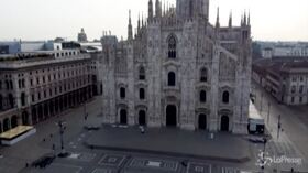 Coronavirus, Milano deserta: il drone sopra una città irreale