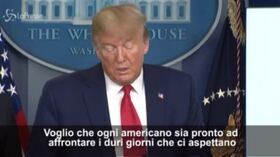 Coronavirus, Trump: “Ci aspettano un paio di settimane molto dolorose”