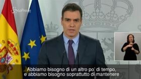 Coronavirus, Sanchez: “La Spagna inizia a vedere la luce alla fine del tunnel”