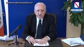 Coronavirus, De Luca: “Essere cristiani significa tutelare i più deboli, a Pasqua state a casa”