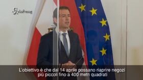 Coronavirus, Kurz annuncia la riapertura graduale delle attività commerciali in Austria