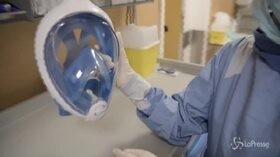 Coronavirus, Torino: Maria Pia Hospital prima struttura piemontese a usare maschere da snorkeling