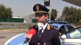 Coronavirus, A Napoli controlli straordinari della Polizia stradale per le festivita’ pasquali
