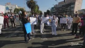 Coronavirus, in Messico i lavoratori sanitari protestano per l’assenza di presidi di protezione