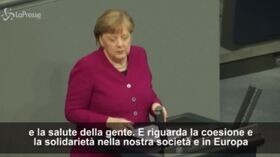 Coronavirus, Merkel: “Solidarietà europea contro la pandemia”