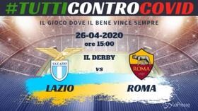 Calcio, Derby Roma-Lazio virtuale per raccolta fondi