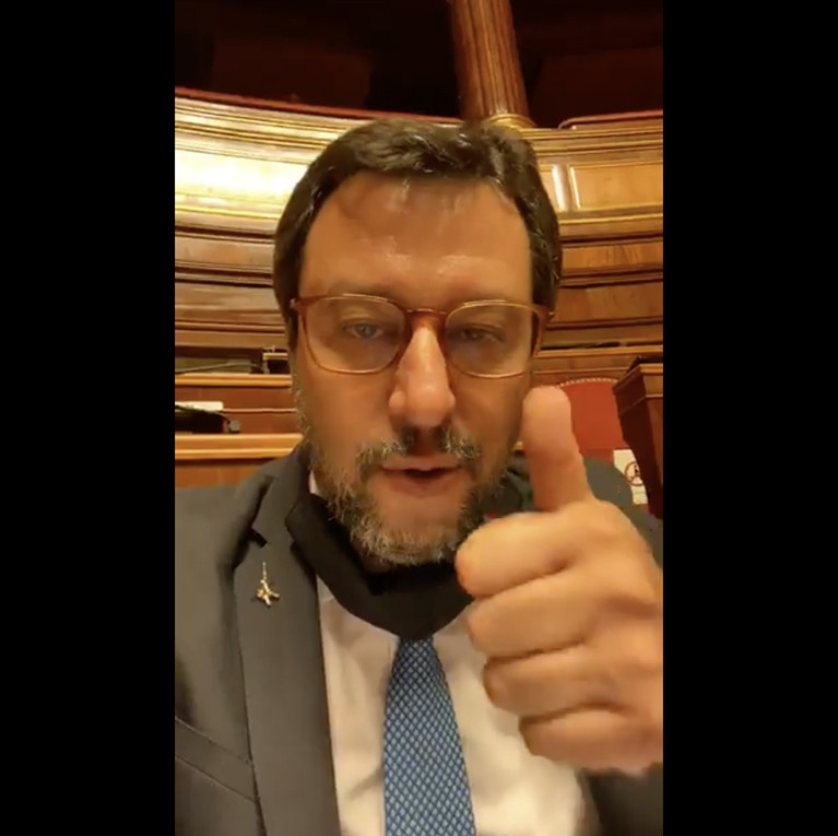 Salvini: in Parlamento notte e giorno per chiedere spiegazioni con fermezza