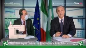 Maurizio Crozza si sdoppia: diventa Fontana e Gallera, “i dottor House del Pirellone”