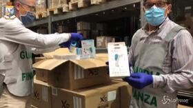 Caserta: sequestrate oltre 1,2 mln mascherine e 565 termoscanner