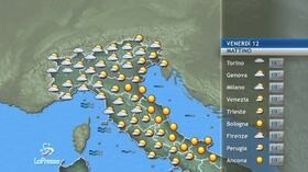 meteo venerdi’ 12 giugno