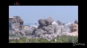 Pyongyang distrugge ufficio collegamento intercoreano: nuove immagini dell’esplosione