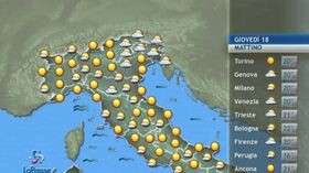 Le previsioni del tempo per giovedì 18 giugno