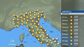 meteo, martedi 23 giugno