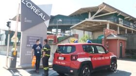 Settimo Torinese, incendio in deposito materie plastiche
