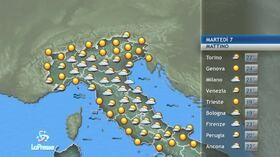 meteo Martedi’ 7 luglio