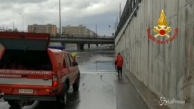 Bomba d’acqua a Palermo, strade come fiumi
