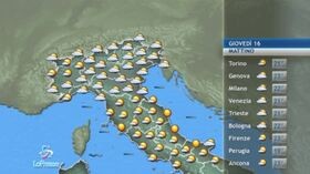 Meteo, le previsioni di giovedì 16 luglio