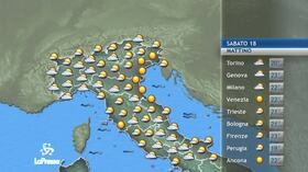 meteo di sabato 18 luglio